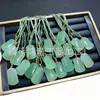 Colgante con Forma de Pez de Aventurina Color Jade Hetian Natural, Colgante de Jade Pez Cabeza Gorda Verde Transparente, Cadena para Clavícula de Jade Aventurina