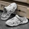 Zapatos de Cocodrilo de Coco para Hombre Verano Nuevas Pantuflas Exteriores Antideslizantes Punta del Pie Conducir Sandalias de Playa para Mujer