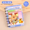 Caderno pequeno criativo de espiral de desenho animado, mini, portátil para estudantes, fofo para crianças, pequeno presente, material de papelaria, caderno para atacado