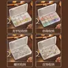 Caja de Almacenamiento para Joyería para Pendientes, Colgantes, Accesorios, Cadenas Largas y Cadenas de Cuentas; Protección de Color Duradera, Ultra Transparente y Transparente, Caja de Diseño Sencillo