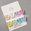 Cadena de cuentas acrílicas transparentes perforadas con forma de mariposa, ideal para hacer tú mismo, para teléfono móvil, accesorios de joyería