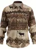2026 Nueva Camisa Casual Transfronteriza para Hombre con Bloques de Color y Manga Larga Moda Masculina para Primavera y Otoño