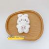 Bonito desenhos animados pelúcia piggy urso coelho boneca porco broche broche bolsa decoração pendurado ornamentos meias acessórios