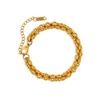 Moda Transfronteriza Europea y Americana Pulsera de Titanio de Acero Grueso Collar Sencillo Multicapa Cadena de Linterna Joyería de Nicho Ys74 Trendy