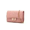 Bolso Casual de Moda Estilo Tweed para Mujer Bolso de Hombro con Cadena Cruzada para Mujer Bolso Cuadrado Pequeño con Patrón de Mariposa Bordado Dropshipping
