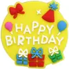 Frases de Aniversário Desejos PVC Borracha Macia Buracos Sapatos Acessórios para Sapatos DIY Presentes de Aniversário Fivelas de Sapato Chaveiros Acessórios Atacado