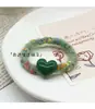 Horquilla de Terciopelo con Forma de Corazón de Color Contrastante para Otoño e Invierno Cuerda para el Cabello de Lana Retro Horquilla Lateral Dulce para Mujer Tocado para Flecos