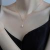 Collar pequeño de estilo coreano para hombre y mujer, con borlas de fritillaria, diseño elegante y combinable con todo, cadena de clavícula (2023)