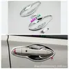 15~19 Adorno de lentejuelas para modificación de muñeca de puerta Zhizhi adecuado para cubierta protectora de muñeca de puerta Honda XRV decoración de copa de manija de puerta Y