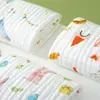 Onda de Luz Dinámica 6 Capas Gasa de Algodón Alta Densidad Toalla de Baño Toalla para Bebé Manta Cubre Bebé Toalla de Baño Suave para Recién Nacido
