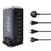 Cargador de nitruro de galio transfronterizo PD600W cabezal de carga rápida cargador multiport CE certificación cargador de teléfono móvil multifunción