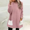 Sudadera con cuello redondo de doble cara de forro polar con bolsillo, bordada con letras, de manga larga, holgada, para mujer, europea y americana, transfronteriza de Amazon AliExpress