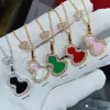 Colar de Cabacinha Kirin Pérola Branca Ágata Vermelha Cabacinha Moda Elegante Estilo Simples Ins Versão Requintada Venda Direta da Fábrica