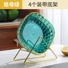 Plato de hueso para el hogar, mesa de comedor, plato de hueso para basura, plato de refrigerio de frutas secas, plato de refrigerio ligero de lujo para escritorio, plato pequeño