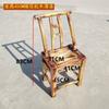 Silla de Pino Vintage Silla de Respaldo de Madera Maciza para el Hogar Silla de Ocio para Casa de Campo Silla de Comedor de Madera Taburete de Enfermería para Niños Silla Pequeña