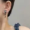 Brincos Novos de Gato Preto Fofo para Outono e Inverno, Modernos, Delicados, Design Personalizado e Criativo, Brincos de Gato com Olhos Grandes