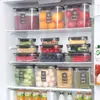 Contenedor de Almacenamiento de Granos Caja de Conservación de Plástico Organizador de Almacenamiento de Grado Alimenticio para Cocina Sellado a Prueba de Humedad con Tapa para Azúcar