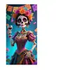 Amazon Transfronterizo Día de Muertos Mexicano Cubierta de Puerta Bandera de Puerta 90*180cm Decoración de Atmósfera Festiva Estilo Nuevo Creativo