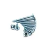 Tornillos Autorroscantes de Cabeza Plana de Alta Resistencia, Tornillos para Madera Extendido Galvanizado en Forma de Cruz, Tornillos de Cabeza Grande, Rosca M3