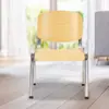 Silla de Mesa de Escritura para Entrenamiento Yu Qiang Sala de Reuniones Personal Noticias Silla Simple Acero Cuatro Patas Tablero de Madera Pulverización Taburete Eléctrico