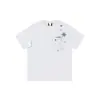 Camiseta de Manga Corta Bordada con Copos de Nieve Estilo Retro Americano para Mujer Verano 2026 Nueva Ropa para Parejas Algodón Puro de Peso Pesado Top Holgado