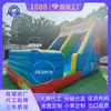 Castillo Inflable Deslizador de Colores Clásicos, Trampolín Inflable con Deslizador para Niños, Equipo Inflable para Parque de Juegos al Aire Libre