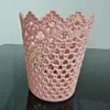 Mini Lixeira Criativa Vazada para Mesa, Pequeno Lixo Doméstico para Mesa de Cabeceira do Quarto, Porta-Trecos de Mesa