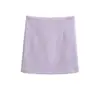 Falda bodycon lisa de estilo minimalista francés para mujer, Verano 2026, Elegante falda corta ajustada de cintura alta Ol