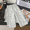Nuevos Pantalones Florales Versátiles para Niñas Pantalones Casuales Sueltos Elegantes para Niños Primavera Bebé Niña Frescos Estilo Pastoral Largos