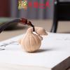 Tallado Creativo en Madera Ajo Pato Cadena para Teléfono Yiming Xianyuan Hombres y Mujeres Estilo Antiguo Lanyard para Memoria USB Colgante para Llaves Joyería