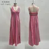 2026 Ropa de Mujer Transfronteriza Europea y Americana Verano Nuevo Comercio Exterior Bohemio Ins Estampado Cuello en V Tirantes Abertura Vestido