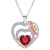 Knn-14 Colar Mãe Coração Desenho Animado Joias Transfronteiriças Acessórios Dia das Mães Rosa Luxo Acessível para Mulheres e Sensação de Alto Padrão