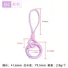 Llavero de unidad USB para coche, tarjeta de acceso a la puerta, teléfono, cordón negro pequeño de colores, anillo abierto de aleación de zinc, cadena de accesorio decorativo