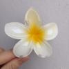 Pinza para el Cabello de Flor de Plumeria para Mujer, Pinza de Tiburón Floral, Accesorio Estilo Vacaciones en la Playa, Pasador, Adorno para el Cabello, Pinza para el Cabello