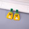 Brincos de Acrílico de Fantasma de Desenho Animado Engraçado de Halloween Brincos de Caveira de Terror Brincos de Gato Abóbora Atacado Mulheres