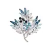 Broche de Flor de Glicinia de Cristal Degradado Lujo Ligero Sensación de Gama Alta Pin de Ramillete Elegante y Lujoso Accesorio Versátil para Abrigo Traje
