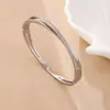 Pulsera de Acero Inoxidable para Uñas, Barro y Taladro, Pulsera de Moda y Elegante para Mujer, Pulsera de Acero de Titanio Chapada en Oro de 18 Quilates
