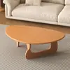 Mesa de centro de madera maciza para sala de estar, uso doméstico, lujo ligero, mesa de té triangular simple y moderna, popular para apartamentos pequeños, balcón y sala de estar