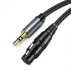 Cable de micrófono transfronterizo Cannon macho a hembra XLR a XLR cable Cannon bañado en oro macho a hembra para mezclador