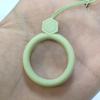 Correa de Anillo de Silicona Líquida para Teléfono Soporte de Anillo Anticaída Llavero Memoria USB Cadena Colgante de Dibujos Animados Antiperdida