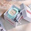 Reloj minimalista de estilo japonés para mujeres, estudiantes de secundaria y preparatoria, temperamento simple, diseño nicho ins, digital, resistente al agua