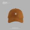 Gorra con letra R para mujer estilo coreano de copa suave ins ocio al aire libre nuevo sombrero al por mayor para hombre todo combina parasol gorra de béisbol