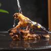 Adornos de Mascota de Té Leopardo Cambiantes de Color Boutique Bandeja de Té Mesa de Té Accesorios para Juego de Té Decoraciones Overlord Pi Xiu Juego de Té
