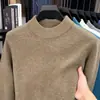 580g Cuello Alto para Hombre Otoño e Invierno Engrosado Talla Grande Prendas de Punto para Hombre Capa Base Cálida Ropa para Hombre