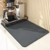 Alfombrilla de Drenaje para Cocina de Color Sólido Transfronteriza Alfombrilla Doméstica de Diatomeas Absorbente de Agua Secado Rápido Alfombrilla para Cafetera Alfombrilla de Barra Aislante Antiescaldado