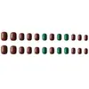 Unhas Postiças Curtas Personalizadas no Atacado, Adesivos de Unha Embalados, Unhas Usáveis, Arte de Unha Ilustrada, Unhas Postiças
