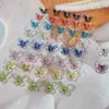 Joyería de manicura con explosión roja neta, aurora, color mágico, resina tridimensional, gradiente, mariposa, accesorios especiales para uñas, venta al por mayor