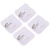 Gancho de pared sin perforaciones para baño, inodoro, gancho adhesivo transparente montado en la pared detrás de la puerta, gancho pequeño fuerte para dormitorio, adhesivo fuerte