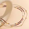 Cuentas de Vidrio Retro, Cadena de Cintura con Borla de Cuentas, Elegante de Nicho, Joyería de Cintura de Alta Gama, Moderna y Versátil, Lujo Accesible y Joyería Sencilla
