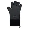 Luvas de Isolamento de Silicone de Cinco Dedos de Algodão com Logo Personalizado Luvas para Forno de Churrasco Doméstico Luvas Antiescaldantes em Forma de Coração